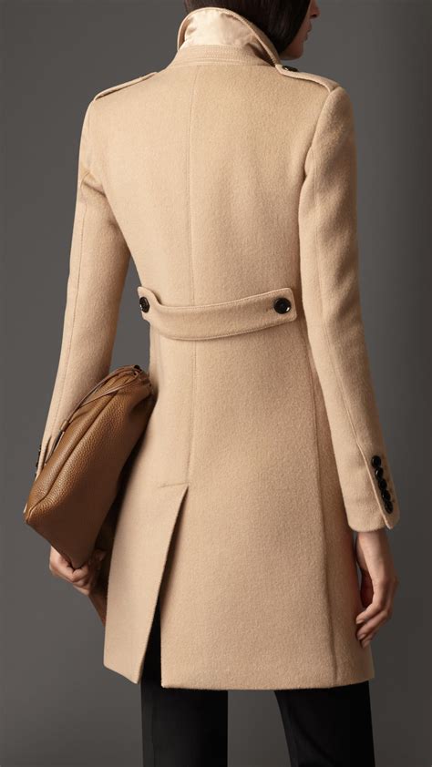 burberry check coat wool women|burberry wool cashmere coat women's.